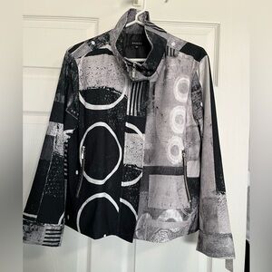 INC International Concepts Black and Gray Women's Jacket NWT